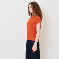 Women Knit Top - Orange - SW2509144C