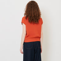 Women Knit Top - Orange - SW2509144C