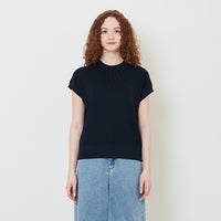Women Knit Top - Navy - SW2509144D