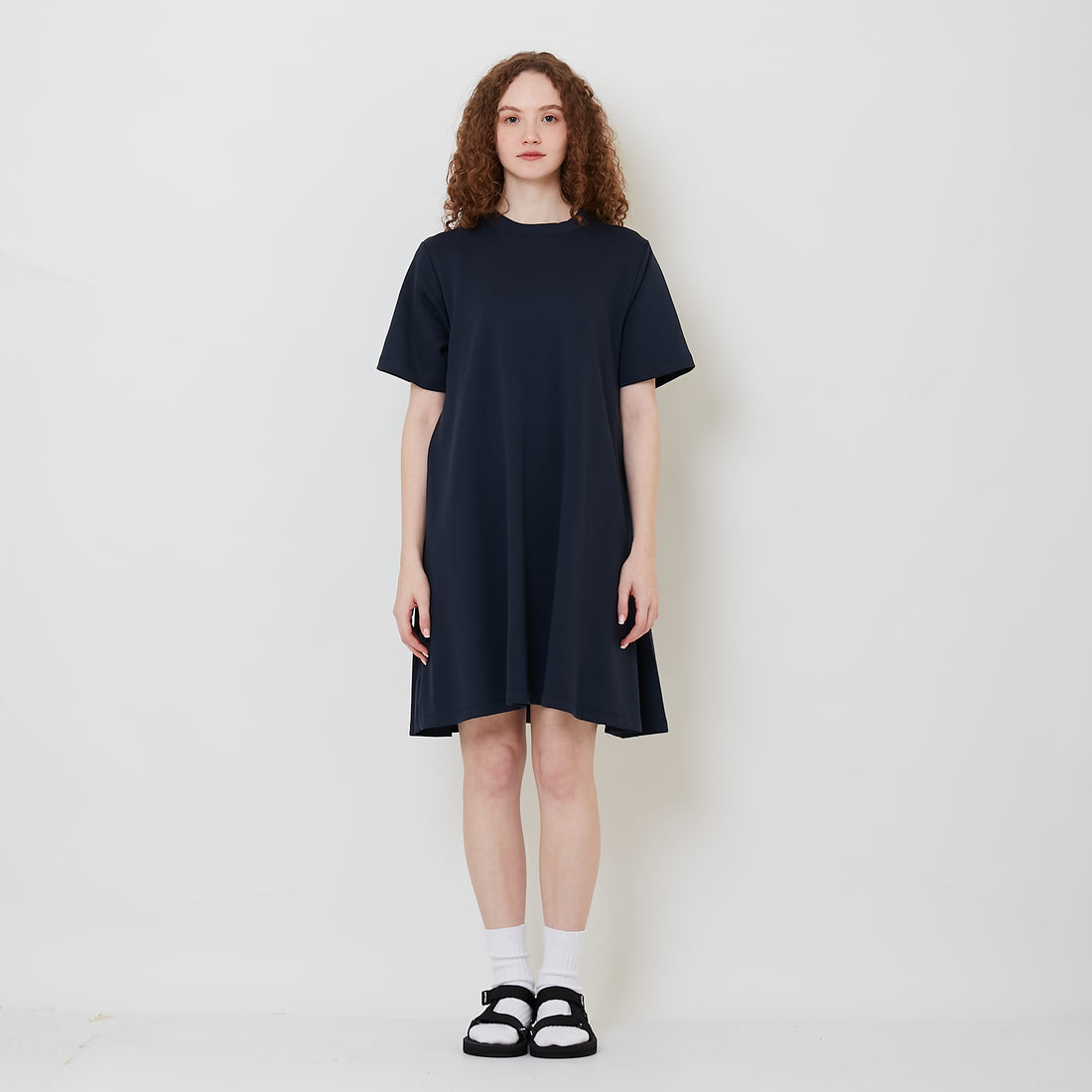 Women Combined Short Dress - Navy - SW2509147B