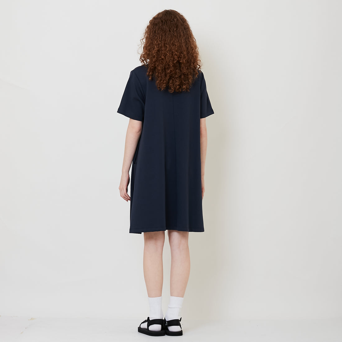 Women Combined Short Dress - Navy - SW2509147B