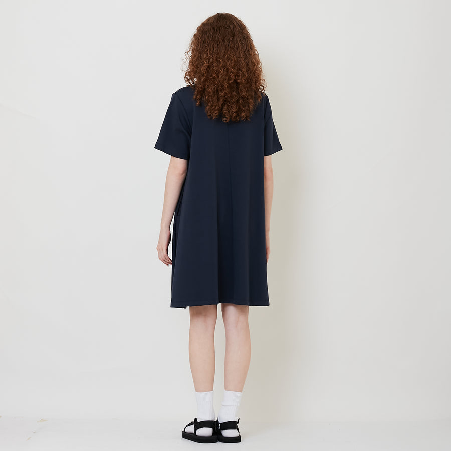 Women Combined Short Dress - Navy - SW2509147B