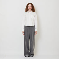 Women Wide-Leg Long Pants - Grey - SW2509156A