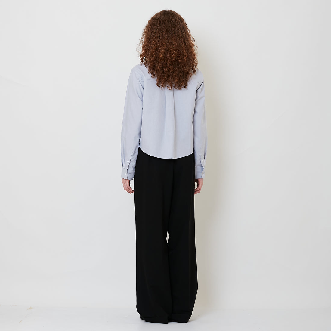 Women Wide-Leg Long Pants - Black - SW2509156B