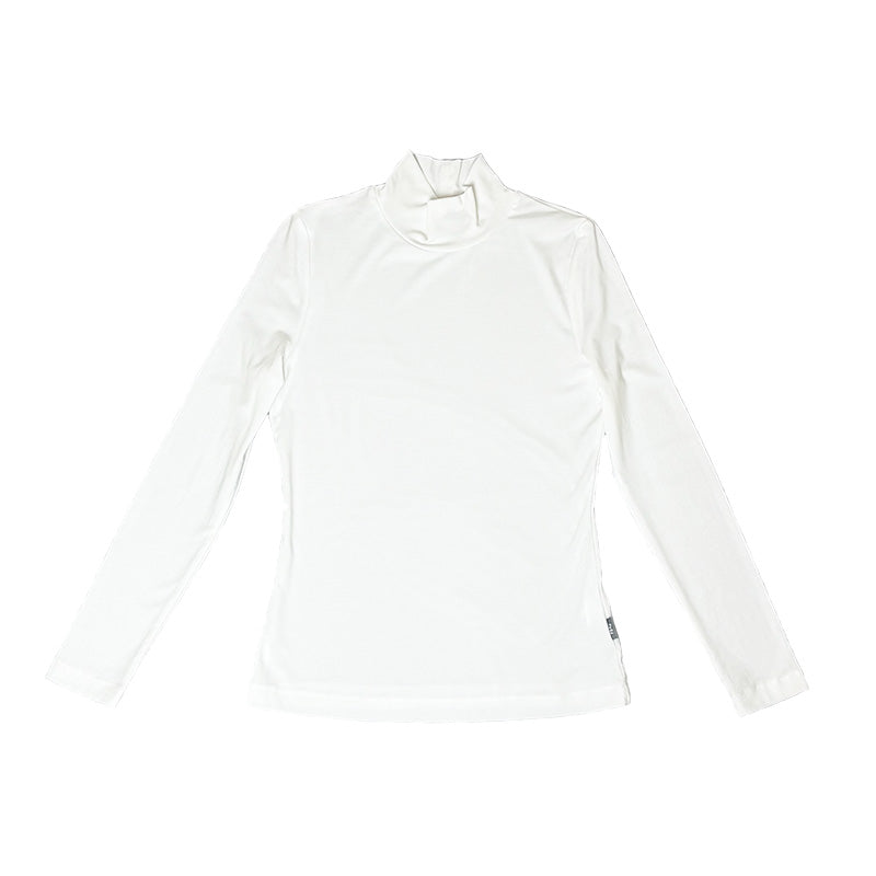 Women Turtleneck Top - Off White - SW2510163A