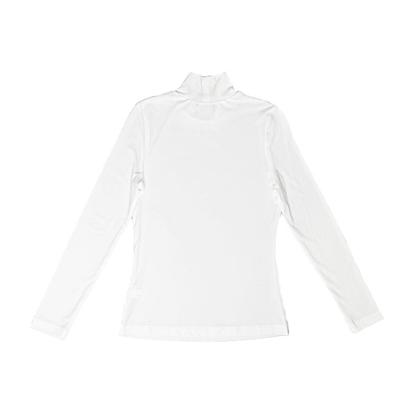 Women Turtleneck Top - Off White - SW2510163A