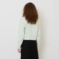 Women Fluffy Cardigan - Mint - SW2510166B