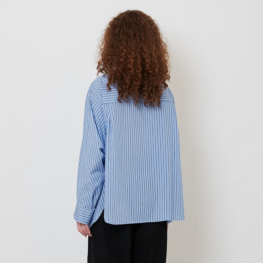 Women Long Sleeve Shirt - Blue - SW2510168B