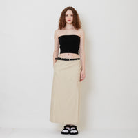 Women Maxi Skirt - Light Khaki - SW2510169A