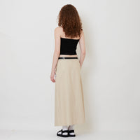 Women Maxi Skirt - Light Khaki - SW2510169A