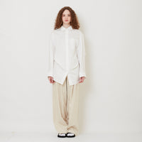 Women Wide-Leg Long Pants - Light Khaki - SW2510170A