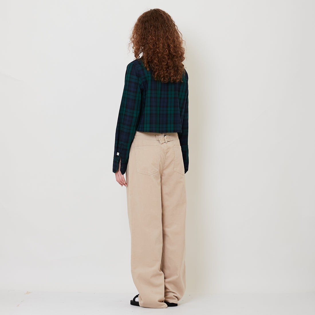 Women Corduroy Pants - Light Khaki - SW2510174A