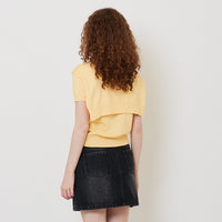 Women 2-in-1 Knit Top - Yellow - SW2511182A