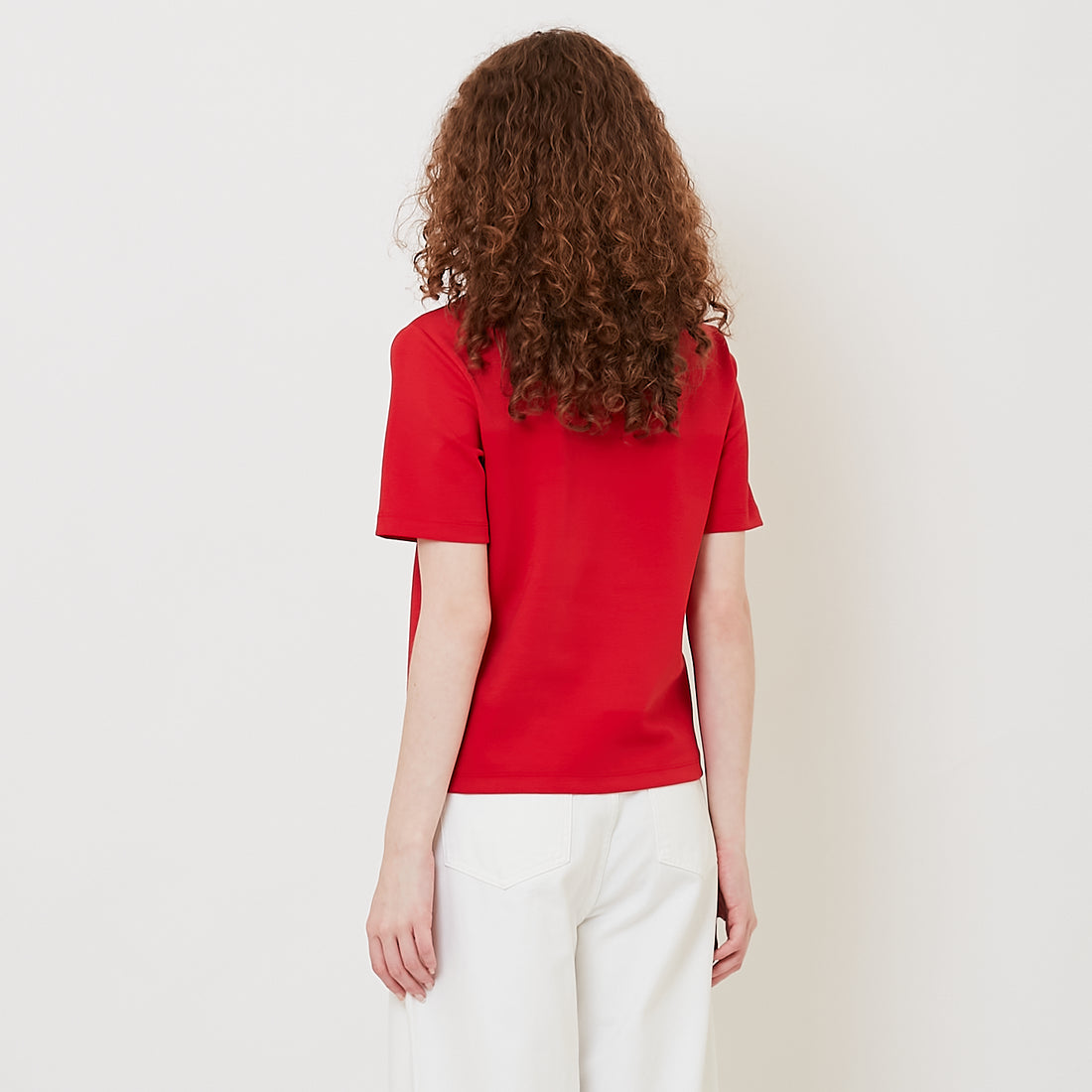 Women Neoprene Polo Top - Red - SW2511185C