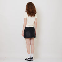 Women Denim Skirt - Black - SW2511189B