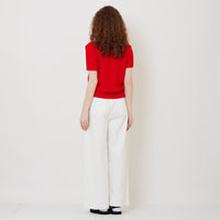Women Wide-Leg Jeans - Off White - SW2511191A