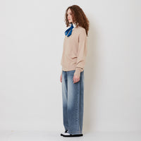 Women Wide-Leg Jeans - Light Blue - SW2511191B