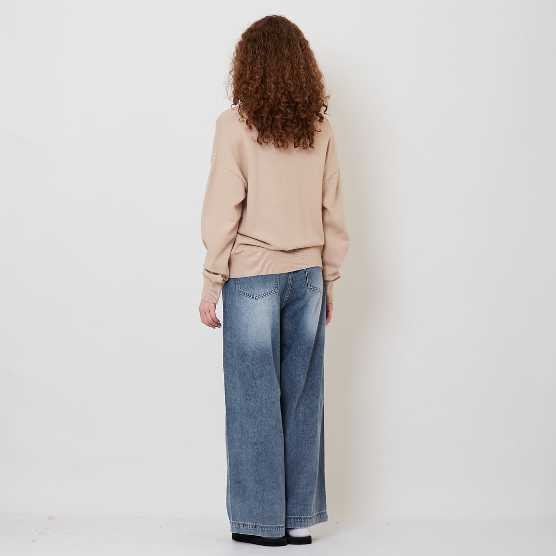 Women Wide-Leg Jeans - Light Blue - SW2511191B