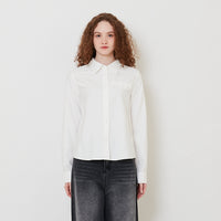 Women Oxford Shirt - Off White - SW2511194A