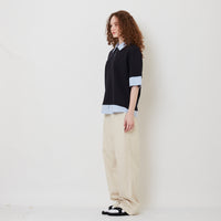Women Drawstring Hem Pants - Light Khaki - SW2511197A