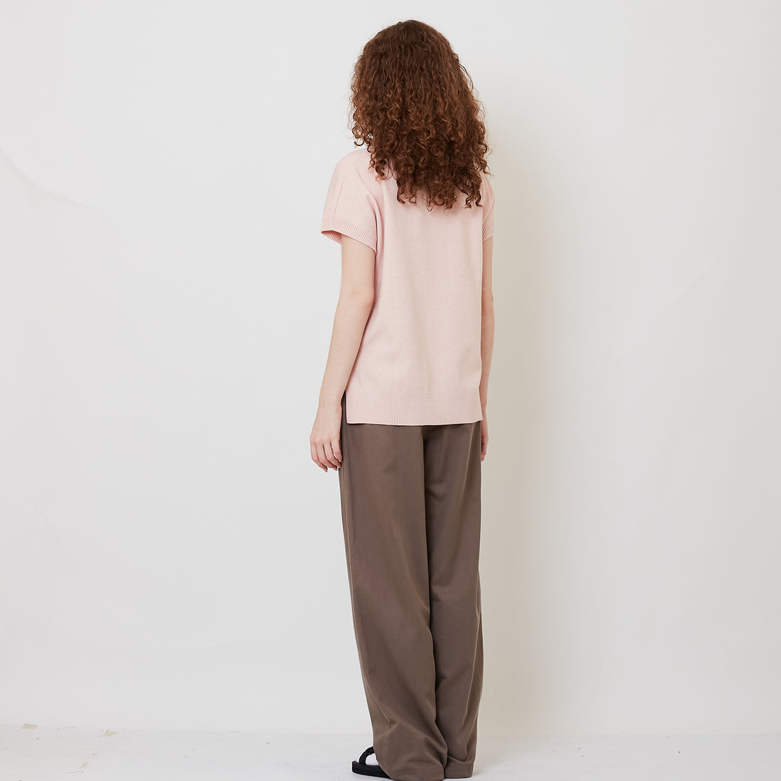 Women Drawstring Hem Pants - Brown - SW2511197B