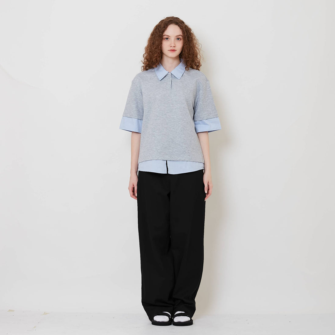 Women Drawstring Hem Pants - Black - SW2511197C
