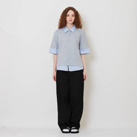 Women Drawstring Hem Pants - Black - SW2511197C