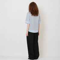 Women Drawstring Hem Pants - Black - SW2511197C