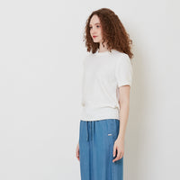 Women Sequin Knit Top - Off White - SW2511235A