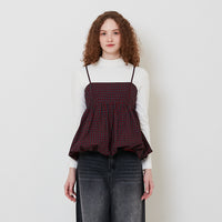 Women Puffer Top - Red - SW2511242A