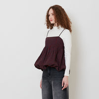 Women Puffer Top - Red - SW2511242A