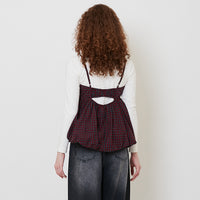 Women Puffer Top - Red - SW2511242A