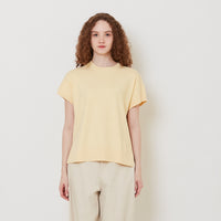 Women Side Split Knit Top - Yellow - SW2512209B