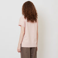 Women Side Split Knit Top - Salmon - SW2512209C