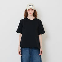 Women Cotton Nylon Top - Black - SW2512216B