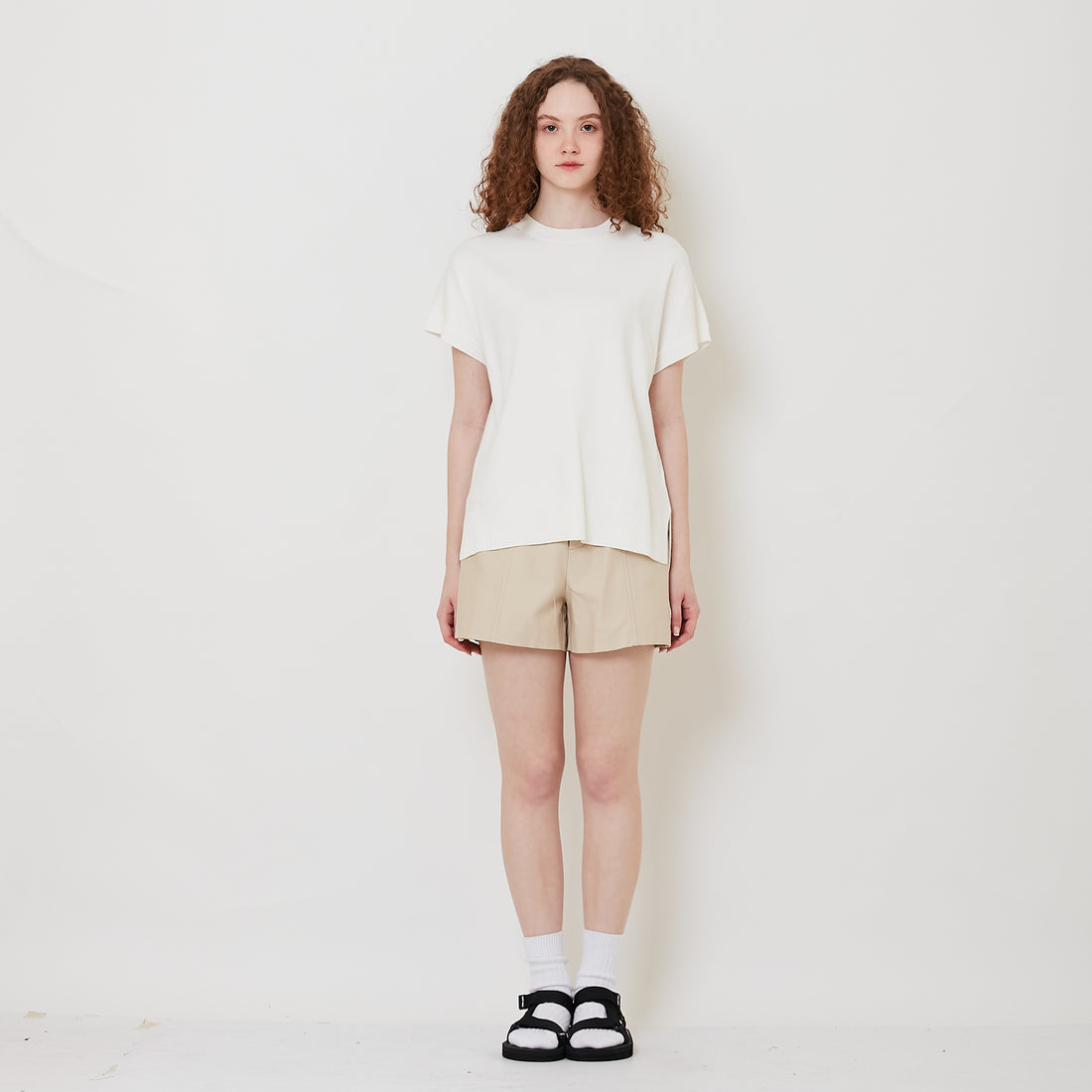 Women Shorts - Light Khaki - SW2512220A