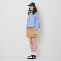 Women Suede Short Pants - Khaki - SW2512222A