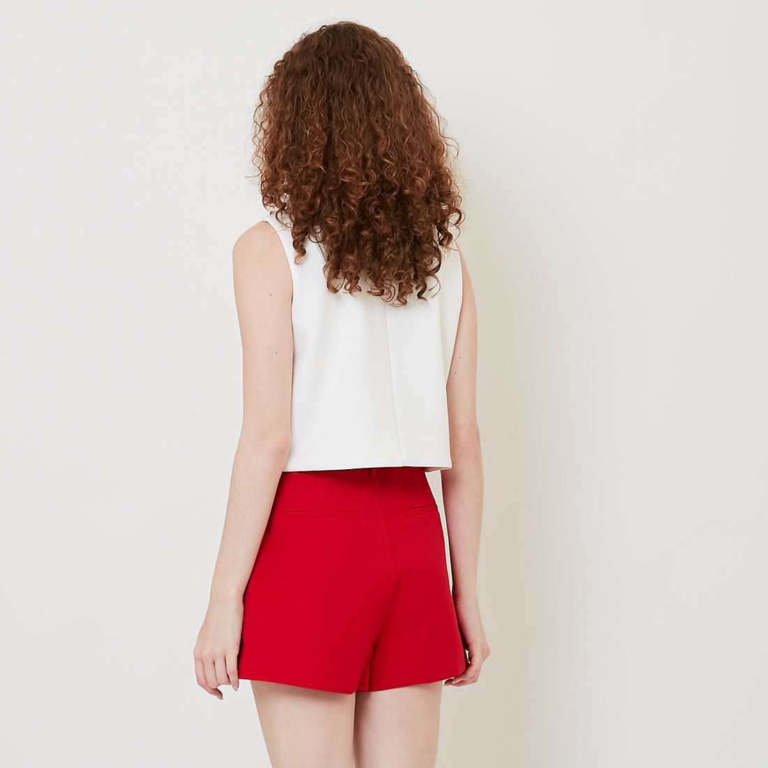 Women Oriental Zip Up Top - Off White - SW2512225A