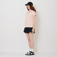 Women Pleated Shorts - Navy - SW2512229B