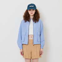 Women Striped Jacket - Light Blue - SW2512234A