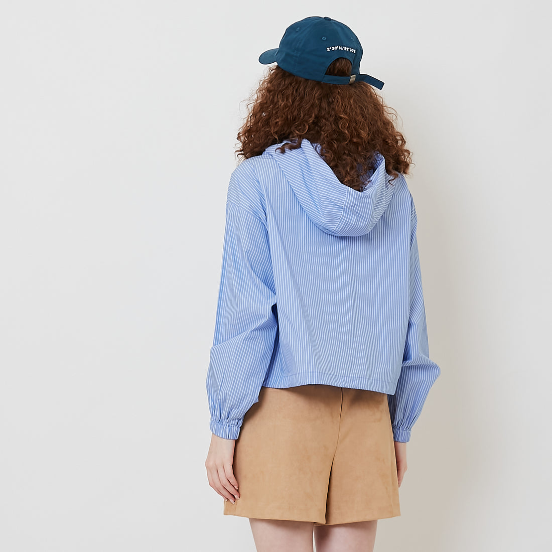 Women Striped Jacket - Light Blue - SW2512234A