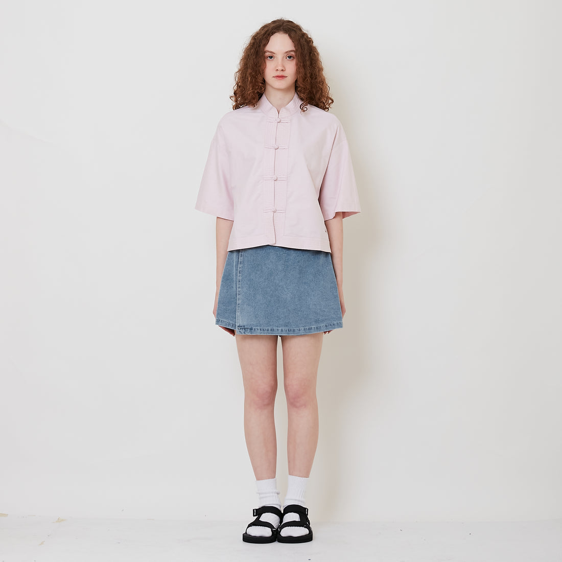 Women Denim Skort - Light Blue - SW2512236A