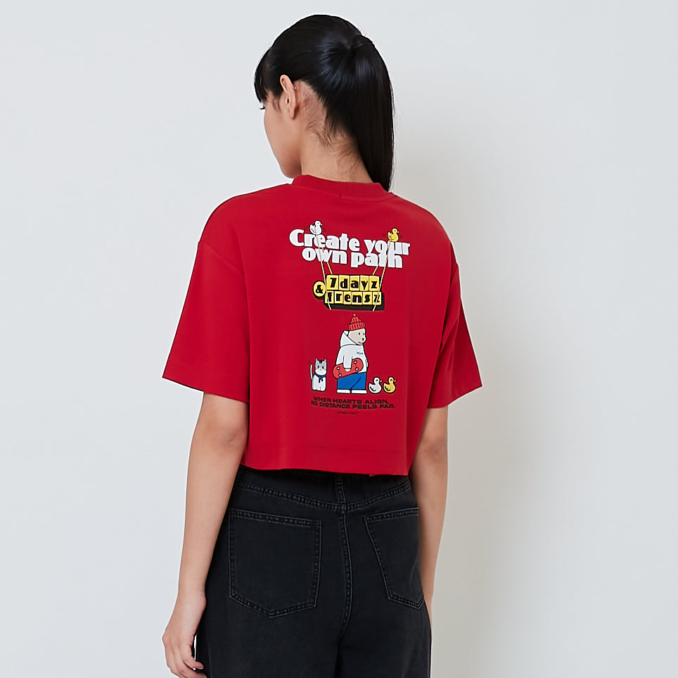 Women Graphic Boxy Top - SW2601004