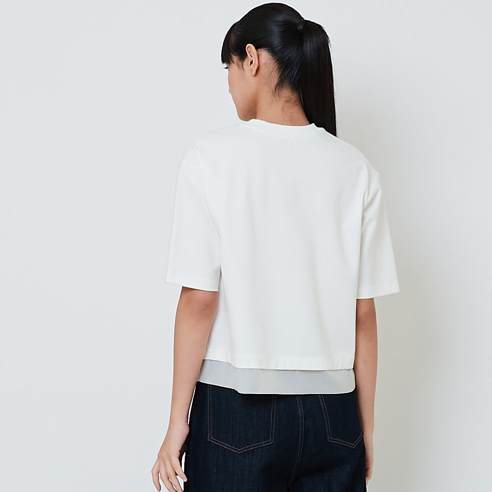 Women Combined Top - Off White - SW2601010A