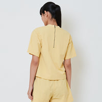 Women Nylon Top - Yellow - SW2601015A