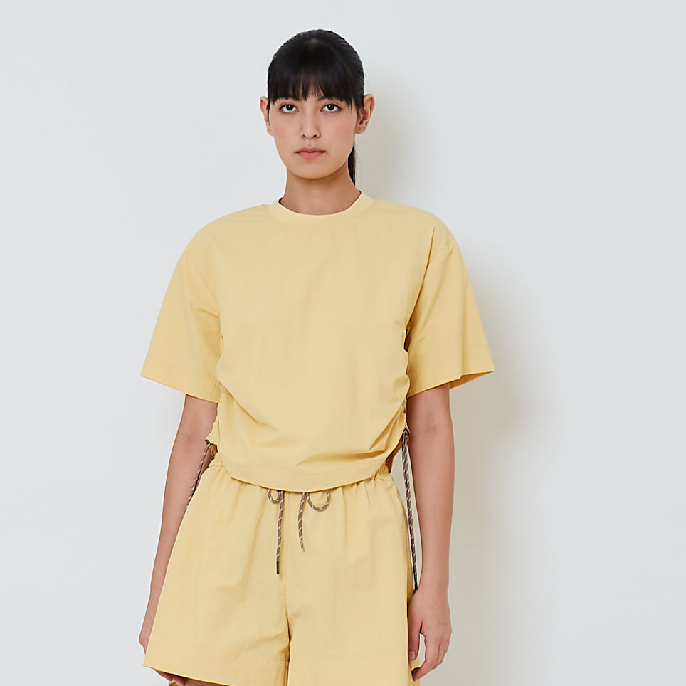 Women Nylon Top - Yellow - SW2601015A
