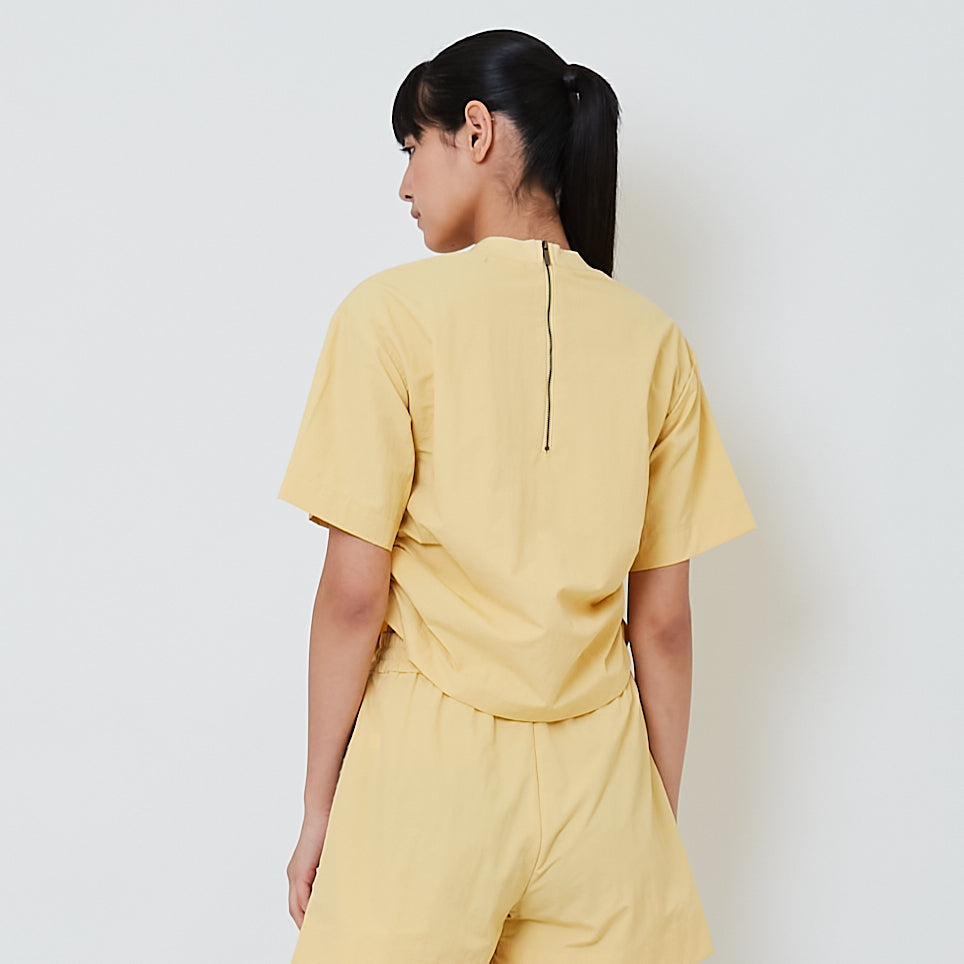 Women Nylon Top - Yellow - SW2601015A
