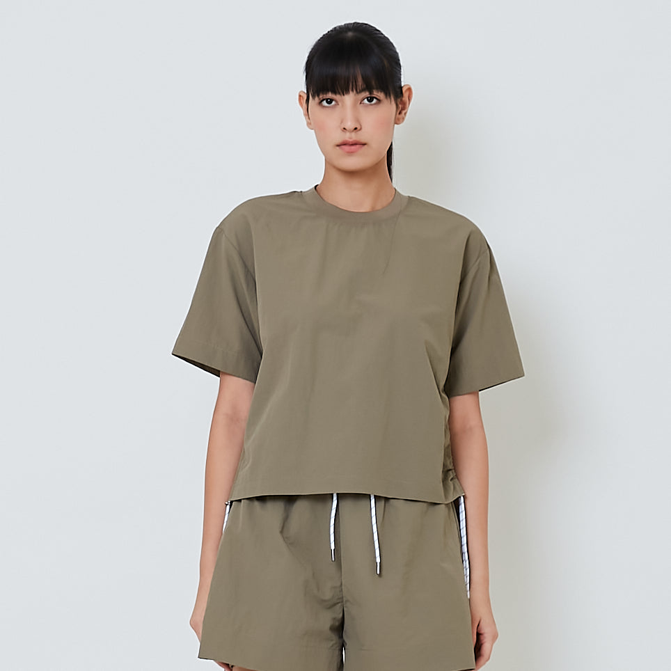 Women Nylon Top - Khaki - SW2601015C