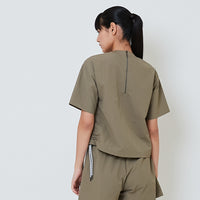 Women Nylon Top - Khaki - SW2601015C