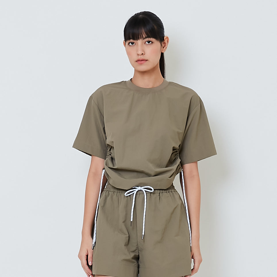 Women Nylon Top - Khaki - SW2601015C